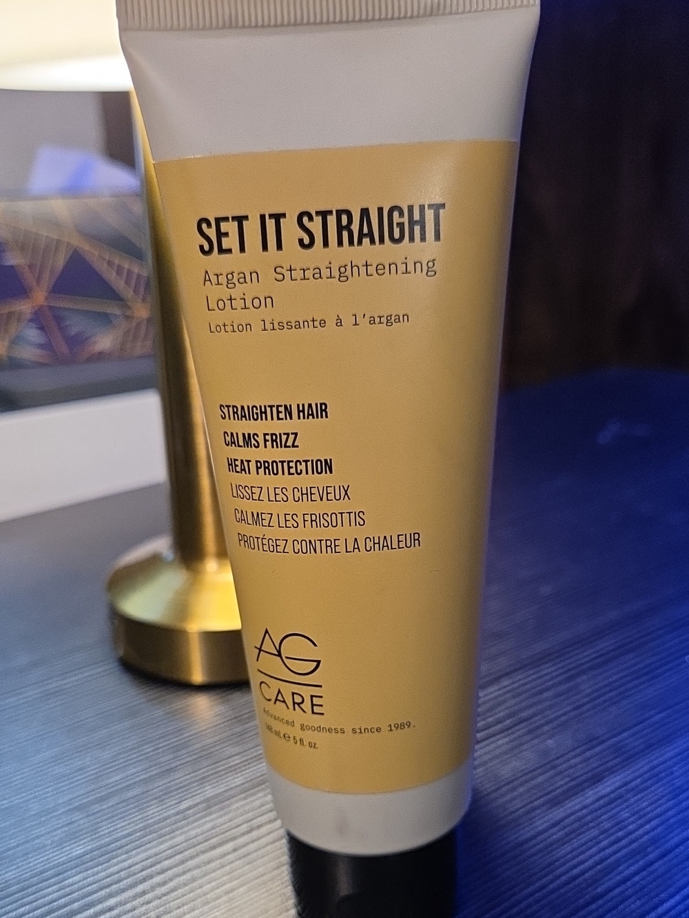 Set It Straight Argan Straightening Lotion — Gold